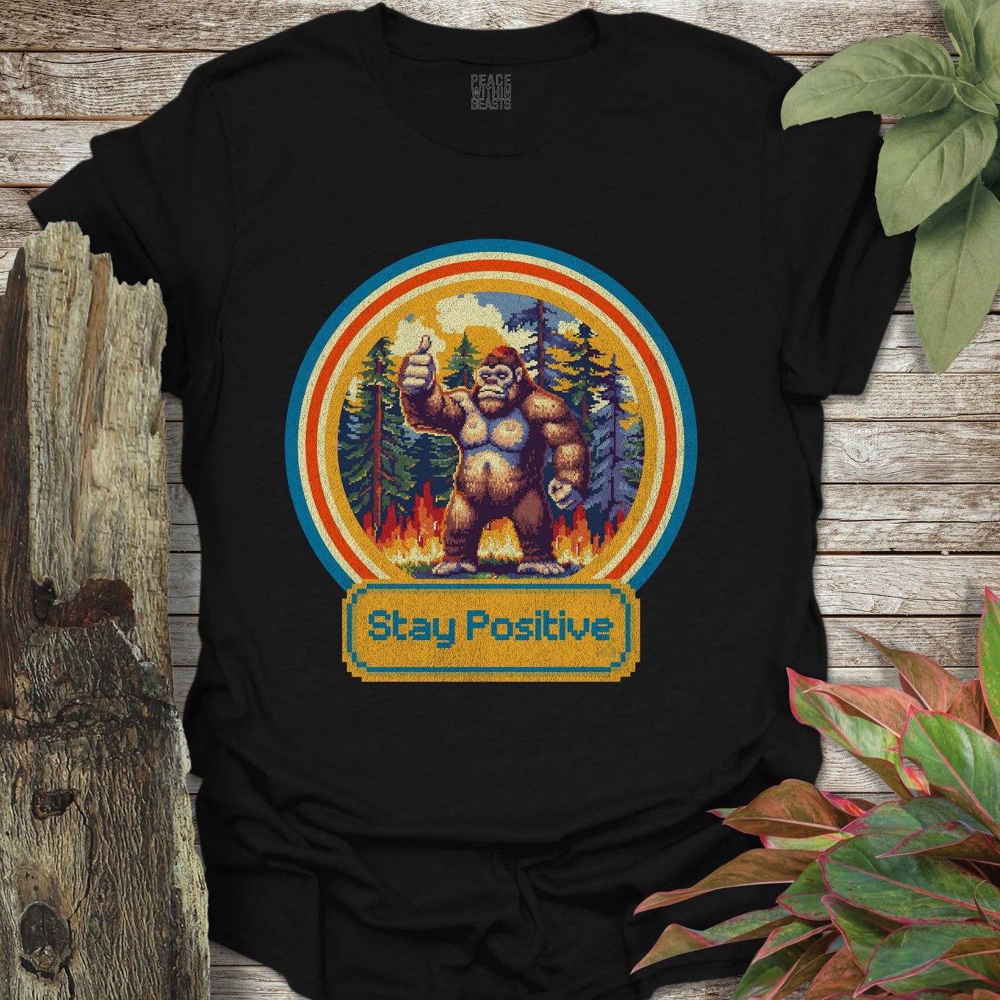 Bigfoot Stay Positive T-Shirt