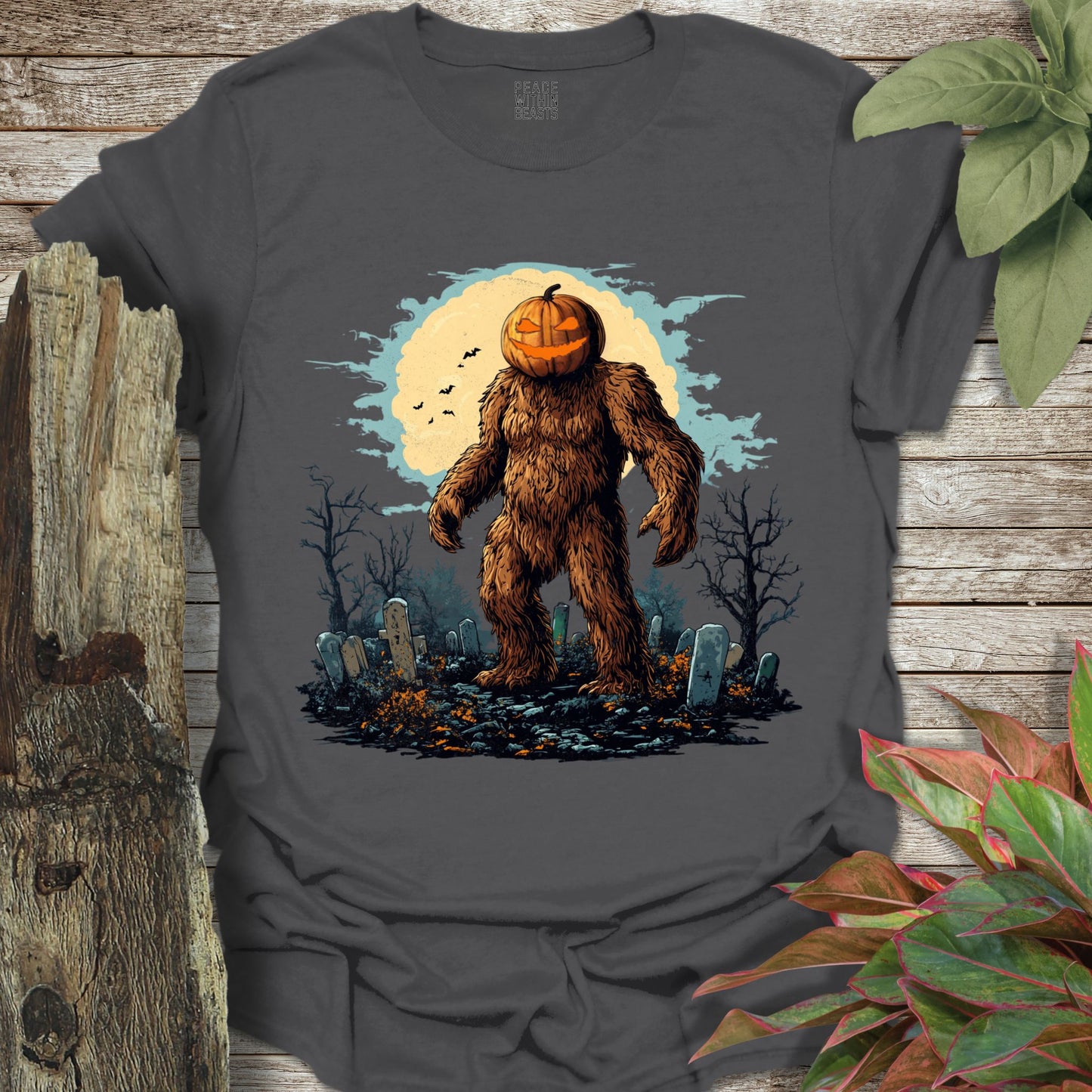 Bigfoot Pumpkin Head T-Shirt