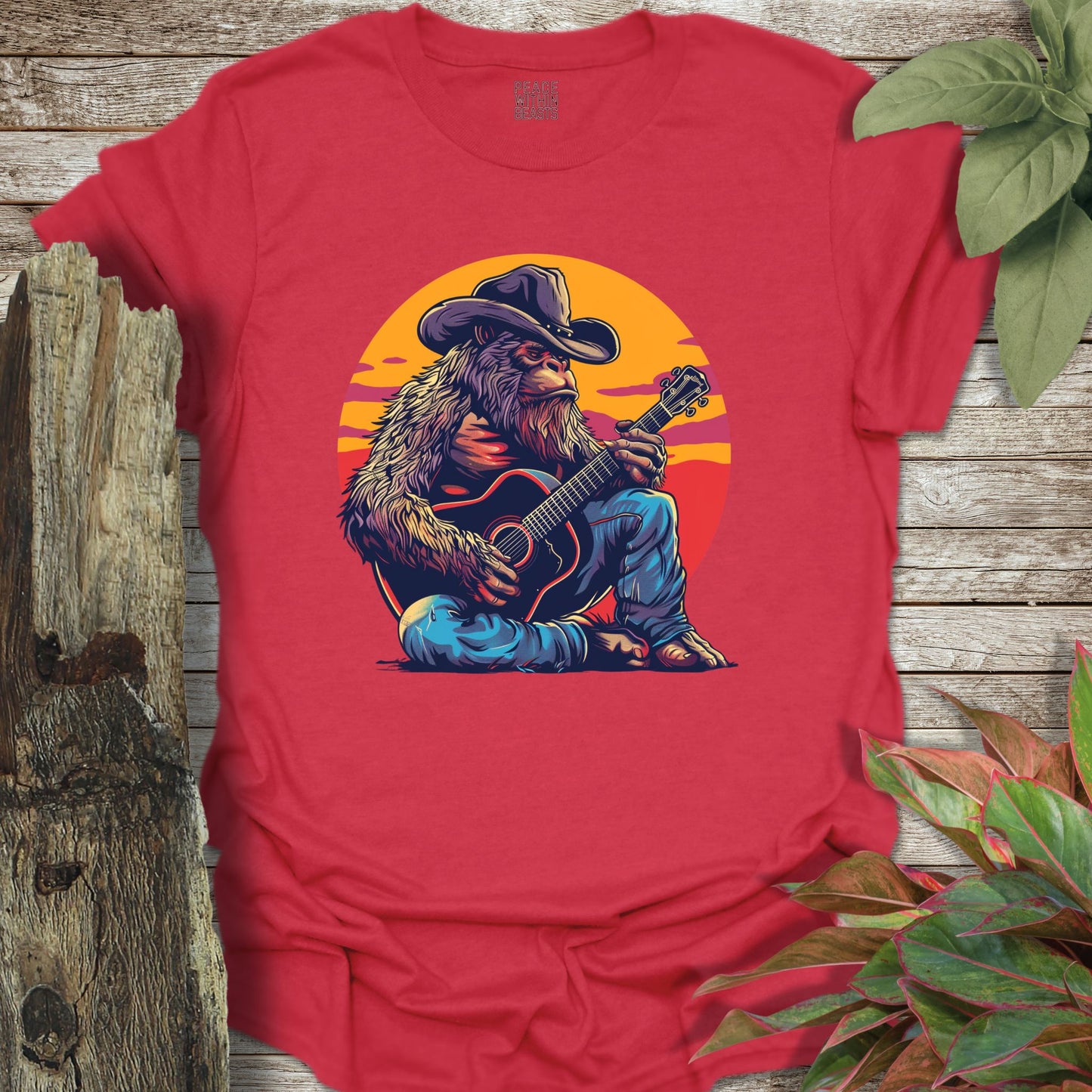 Bigfoot Sunset Serenade T-Shirt