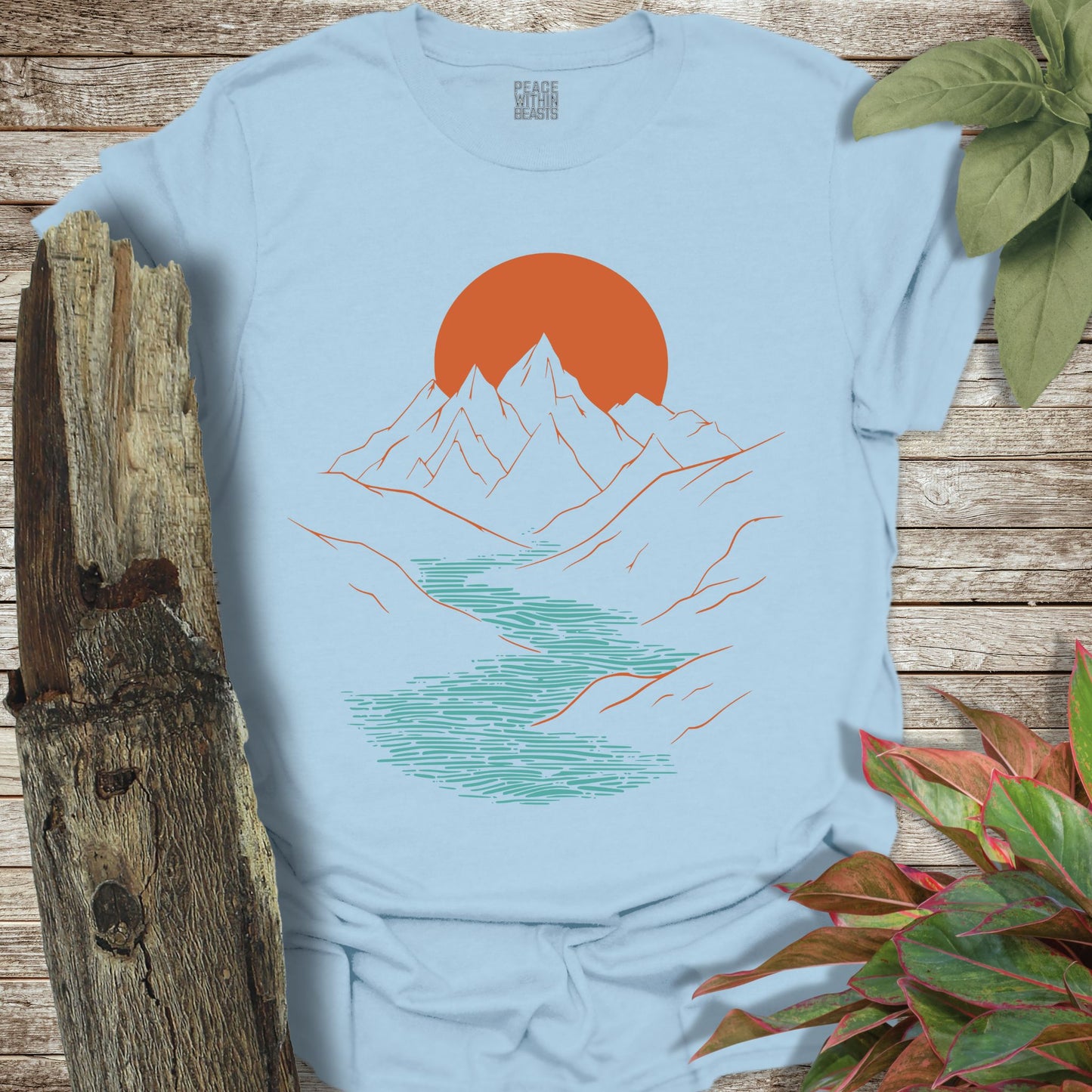 Negative Space Mountain Range T-Shirt