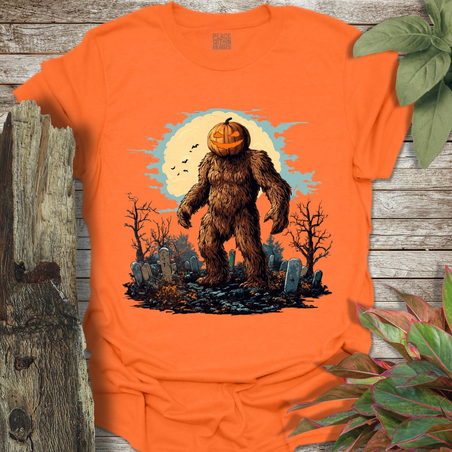 Bigfoot Pumpkin Head T-Shirt