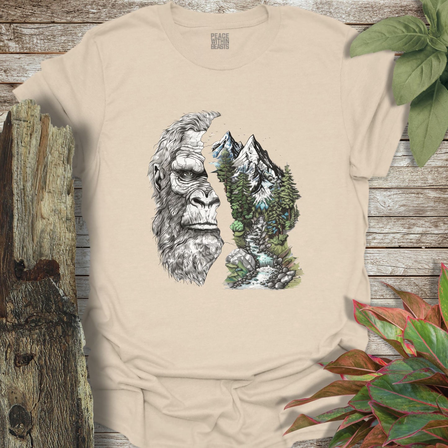 Bigfoot Forest 1/2 & 1/2 T-Shirt