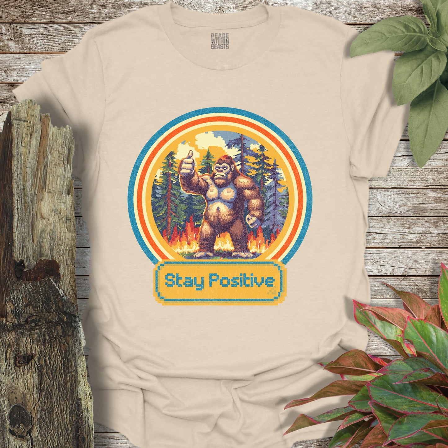 Bigfoot Stay Positive T-Shirt