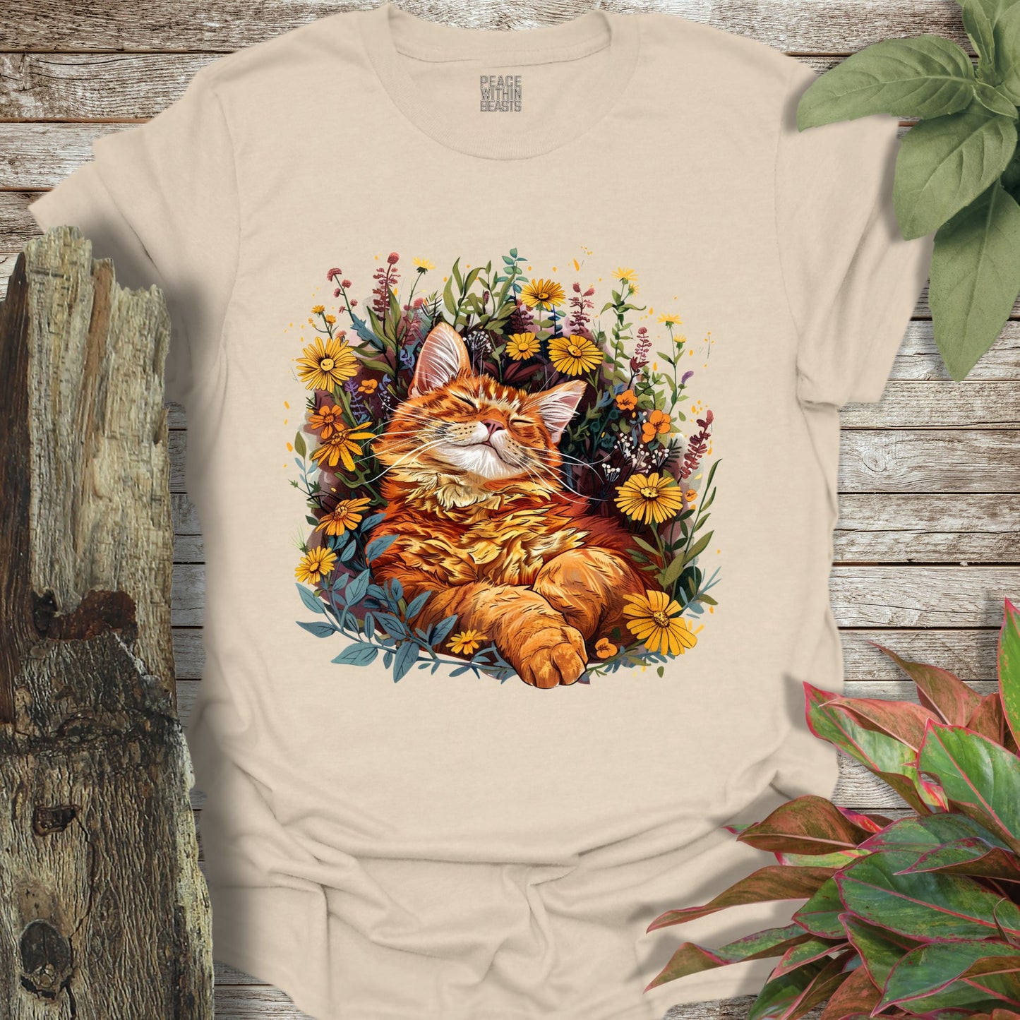 Wildflower Cat T-Shirt