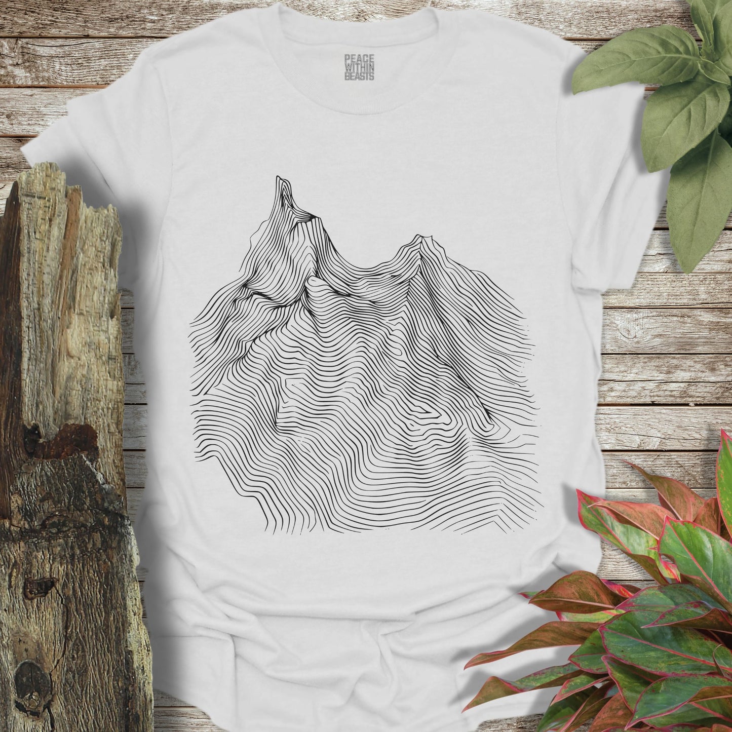 Topographical Mountain T-Shirt