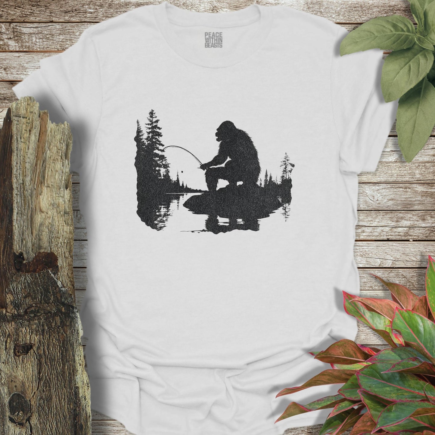 Bigfoot Fishing T-Shirt