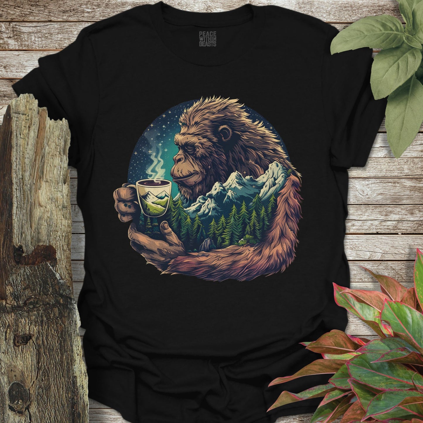 Bigfoot Coffee Camper T-Shirt