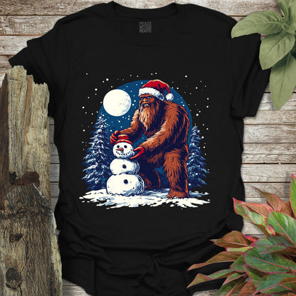 Bigfoot Snowman Masterpiece T-Shirt