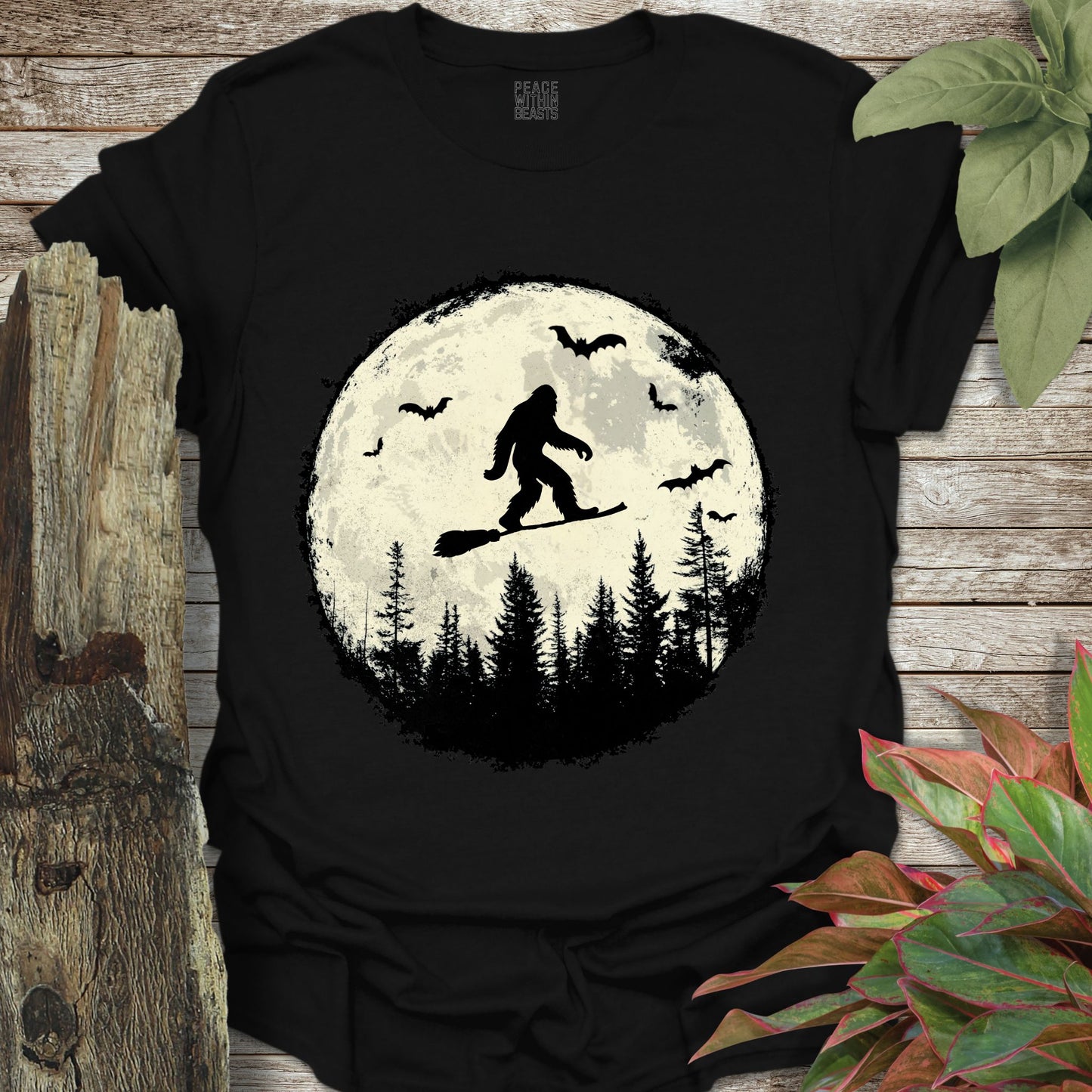 Bigfoot Broom Stick T-Shirt