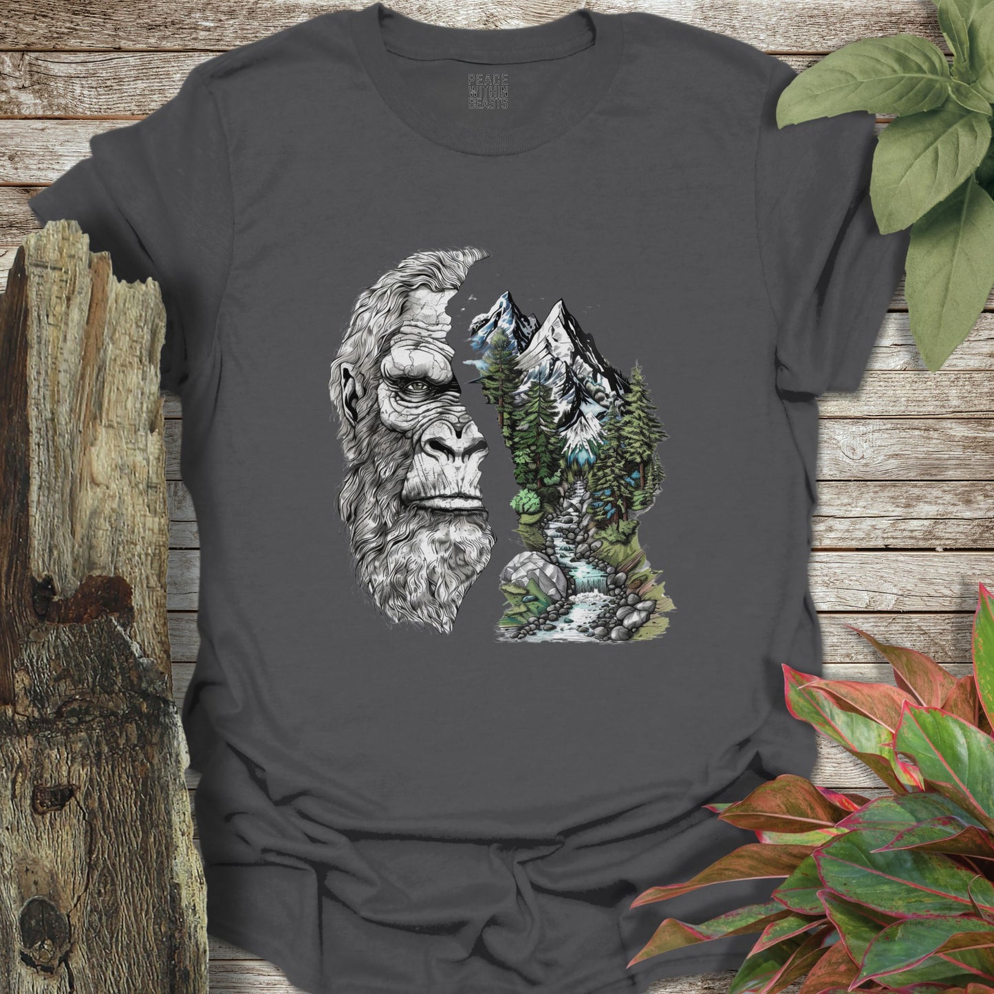 Bigfoot Forest 1/2 & 1/2 T-Shirt