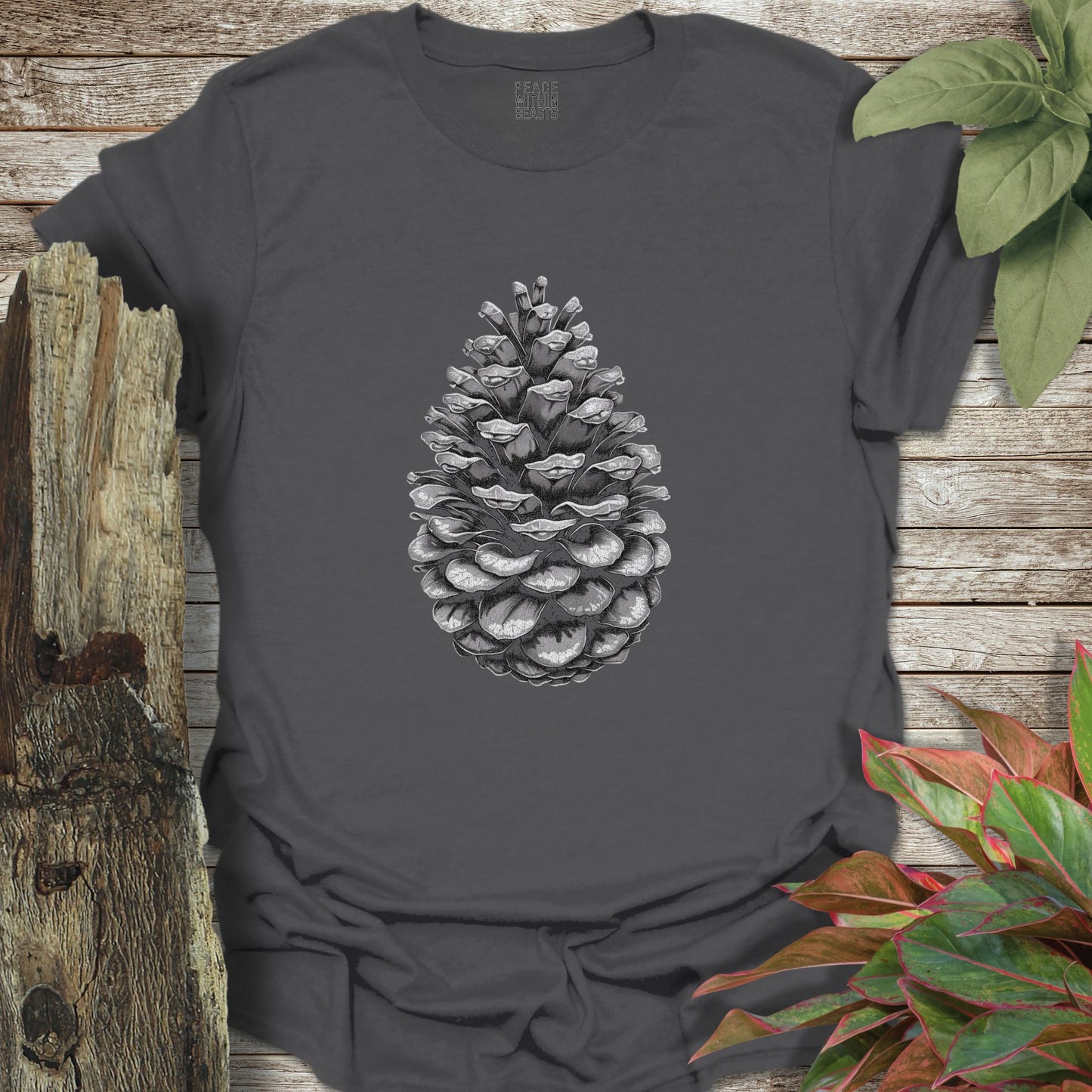 Pinecone Line Art T-Shirt