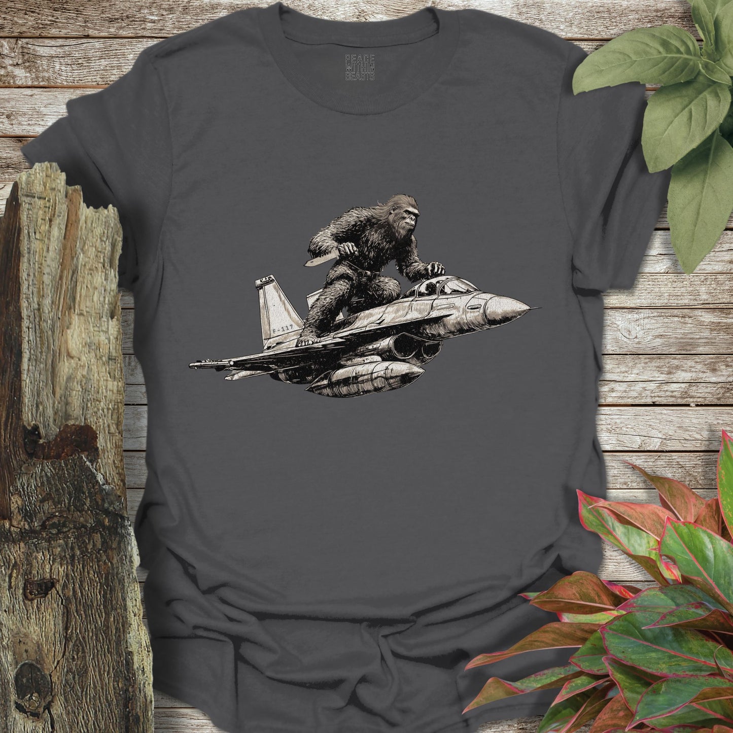 Bigfoot Fighter Jet T-Shirt