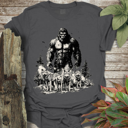 Bigfoot Among The Wolves T-Shirt