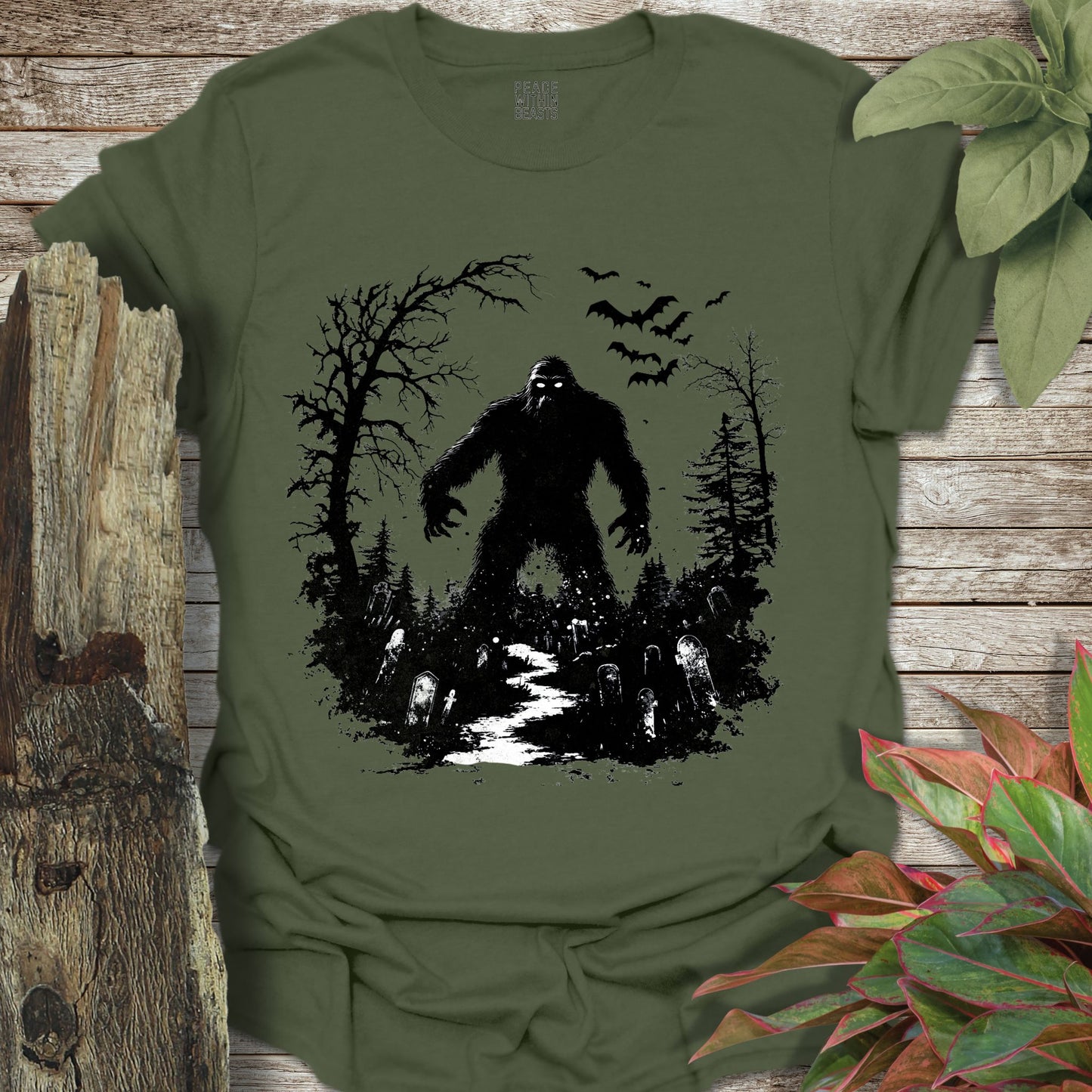 Bigfoot Spooky Silhouette T-Shirt