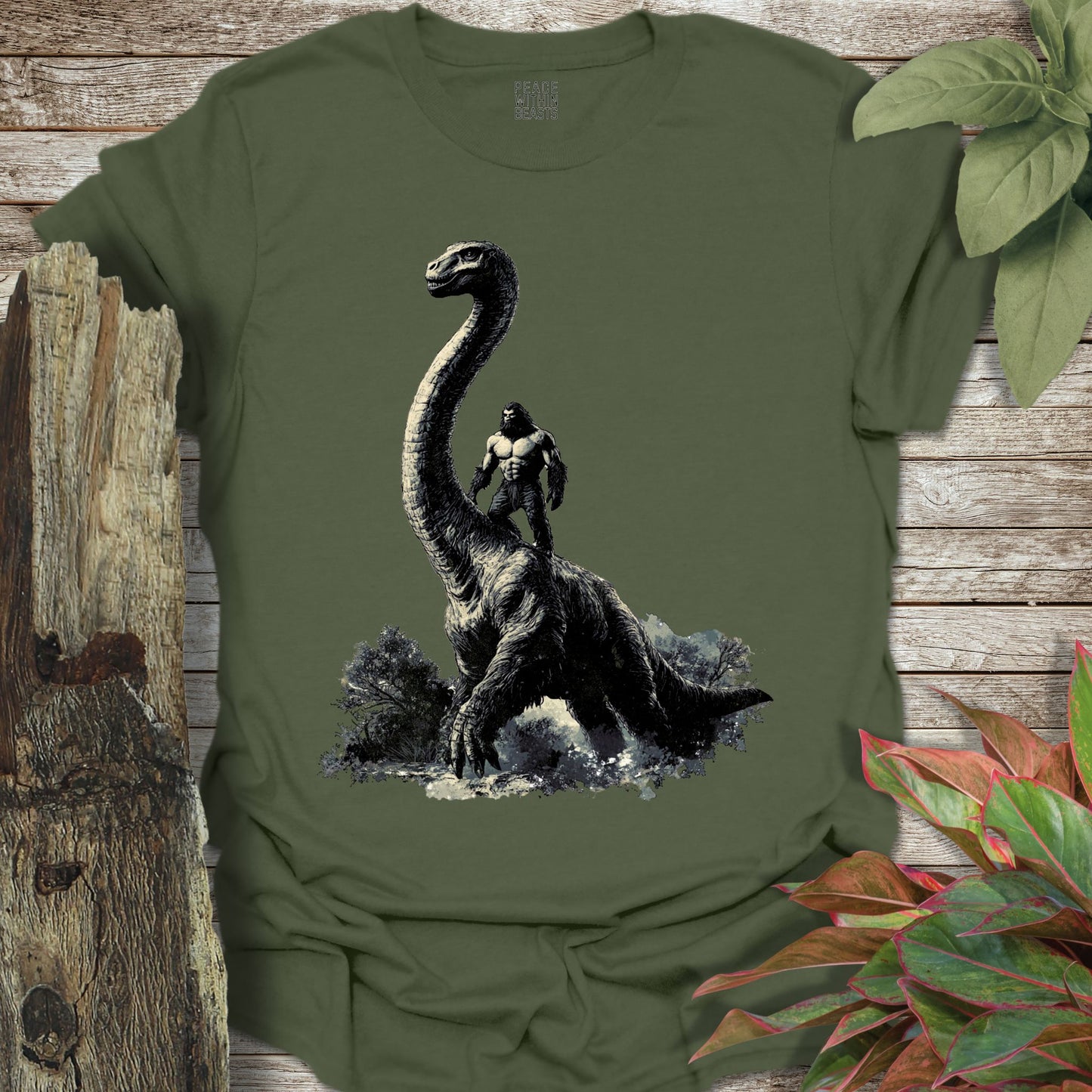 Bigfoot Long Neck Dinosaur T-Shirt