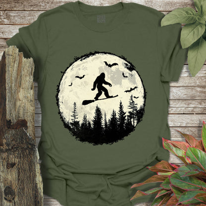 Bigfoot Broom Stick T-Shirt