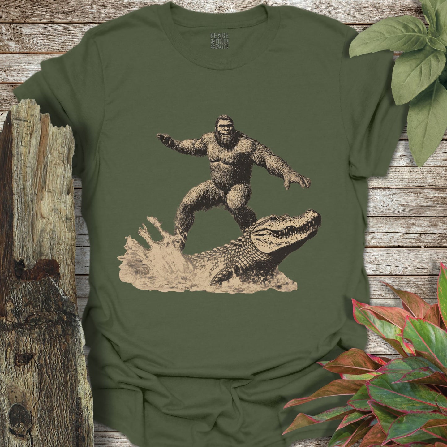 Bigfoot Alligator Mount T-Shirt