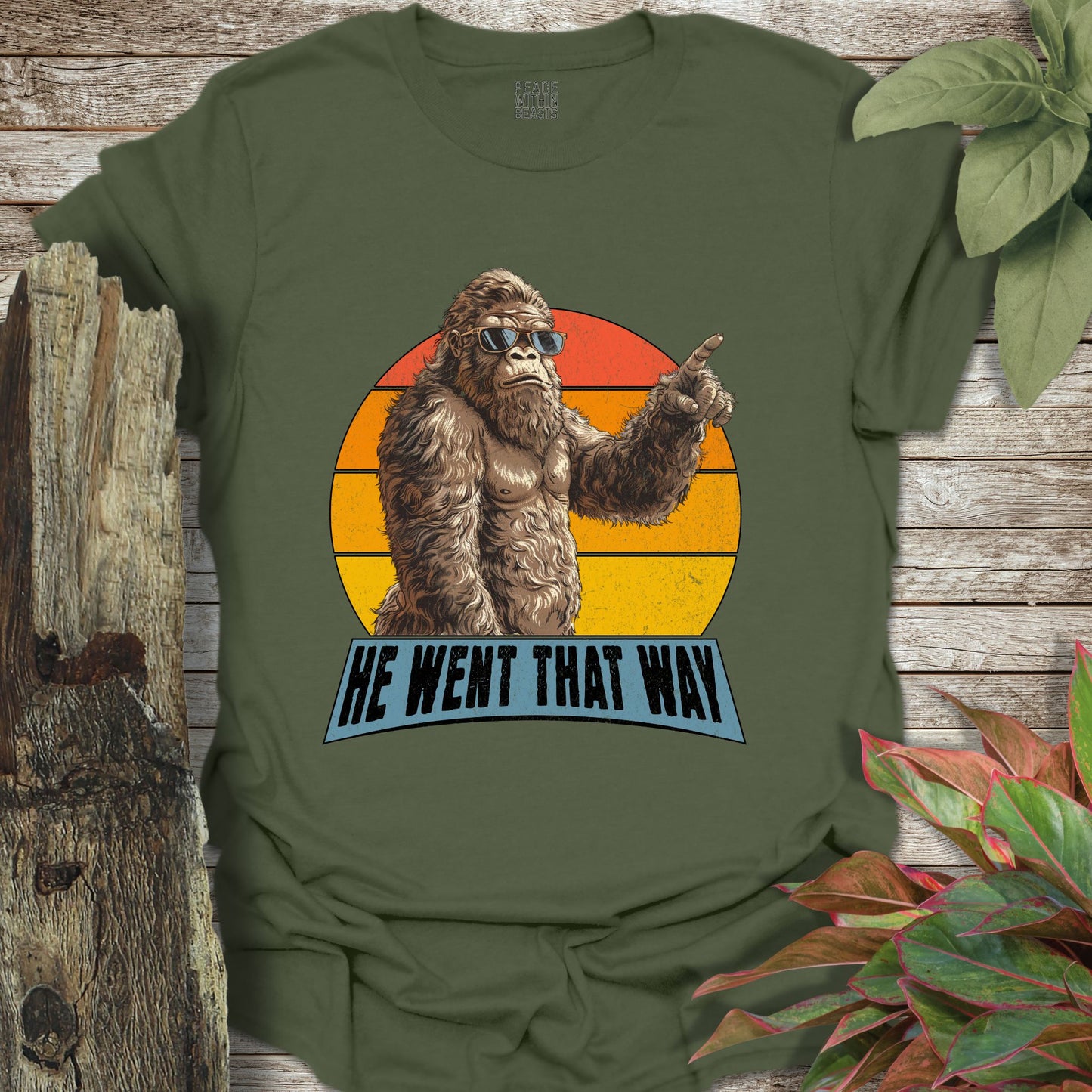 Bigfoot Went That Way T-Shirt