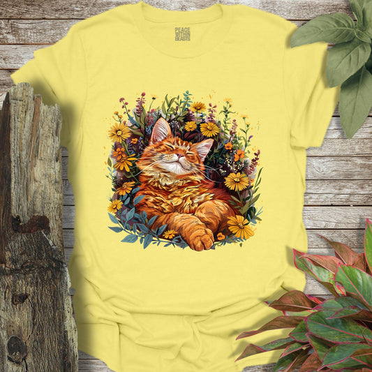 Wildflower Cat T-Shirt