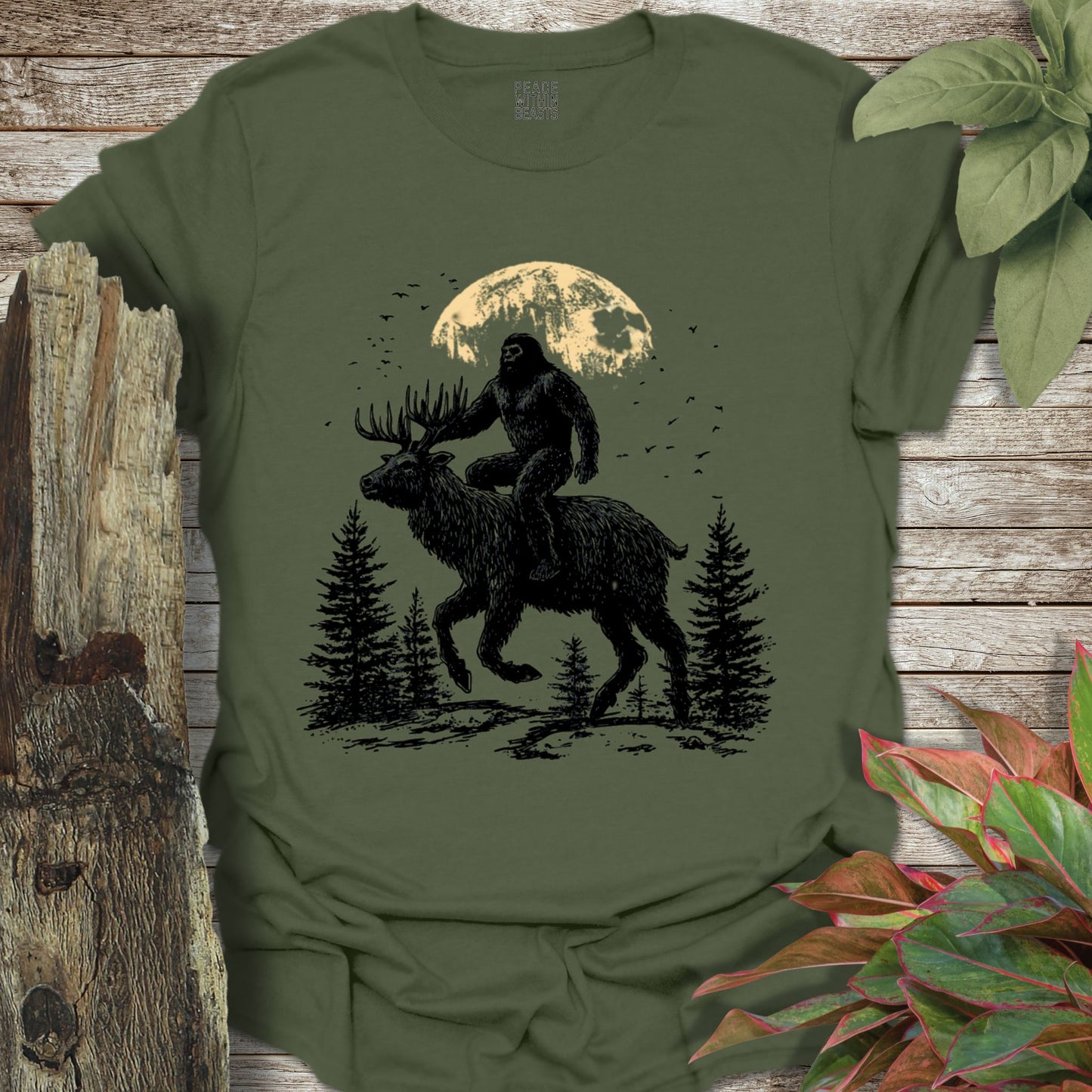 Bigfoot Reindeer Mount T-Shirt