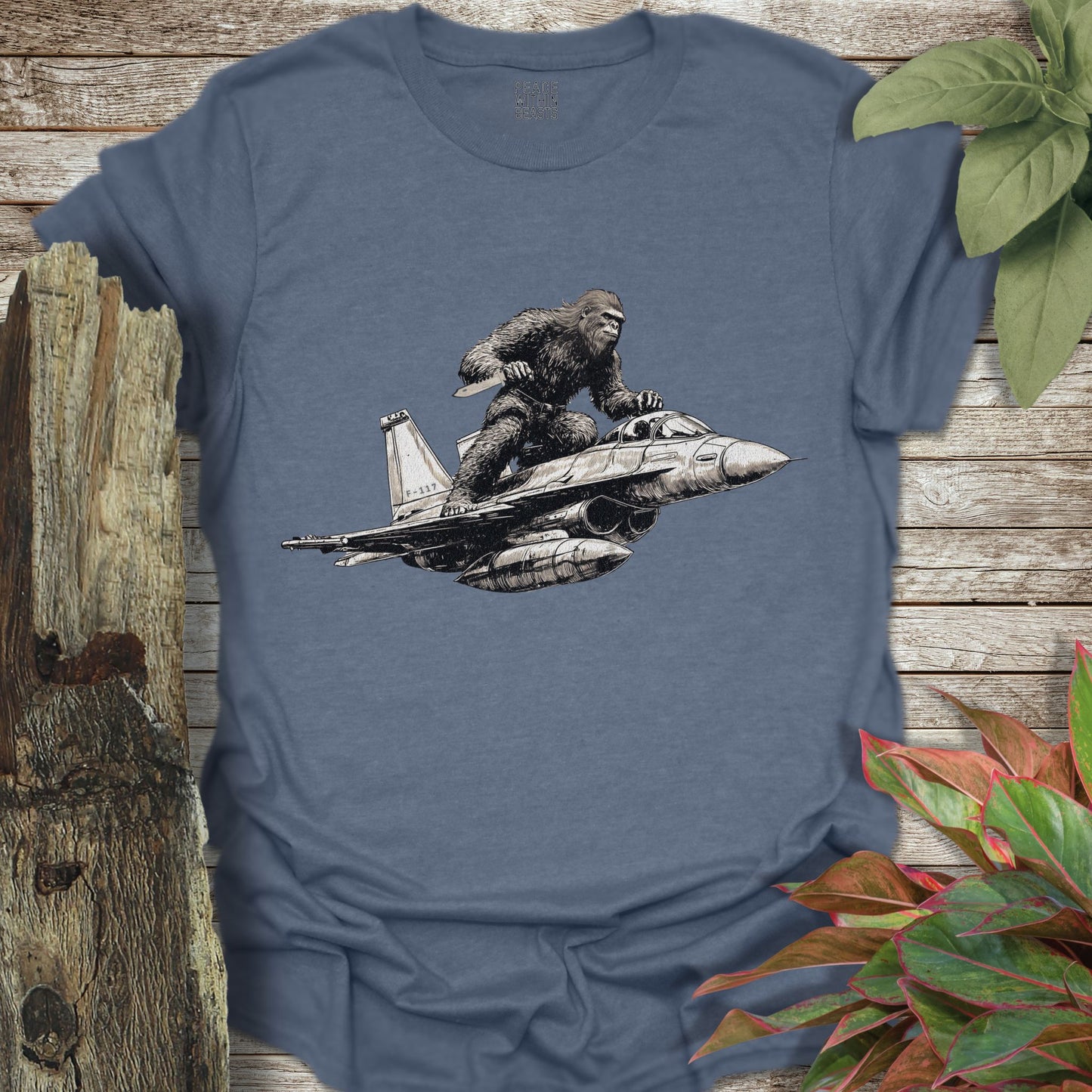 Bigfoot Fighter Jet T-Shirt