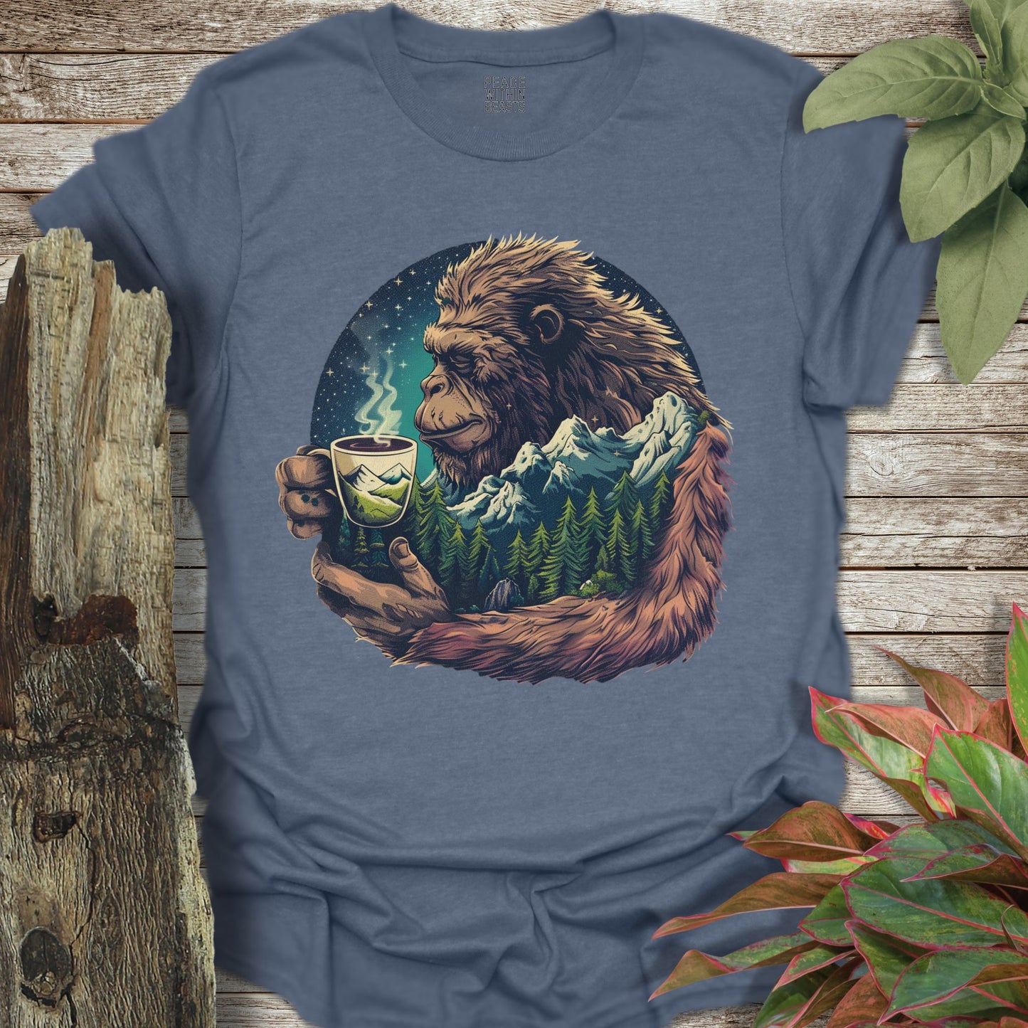 Bigfoot Coffee Camper T-Shirt