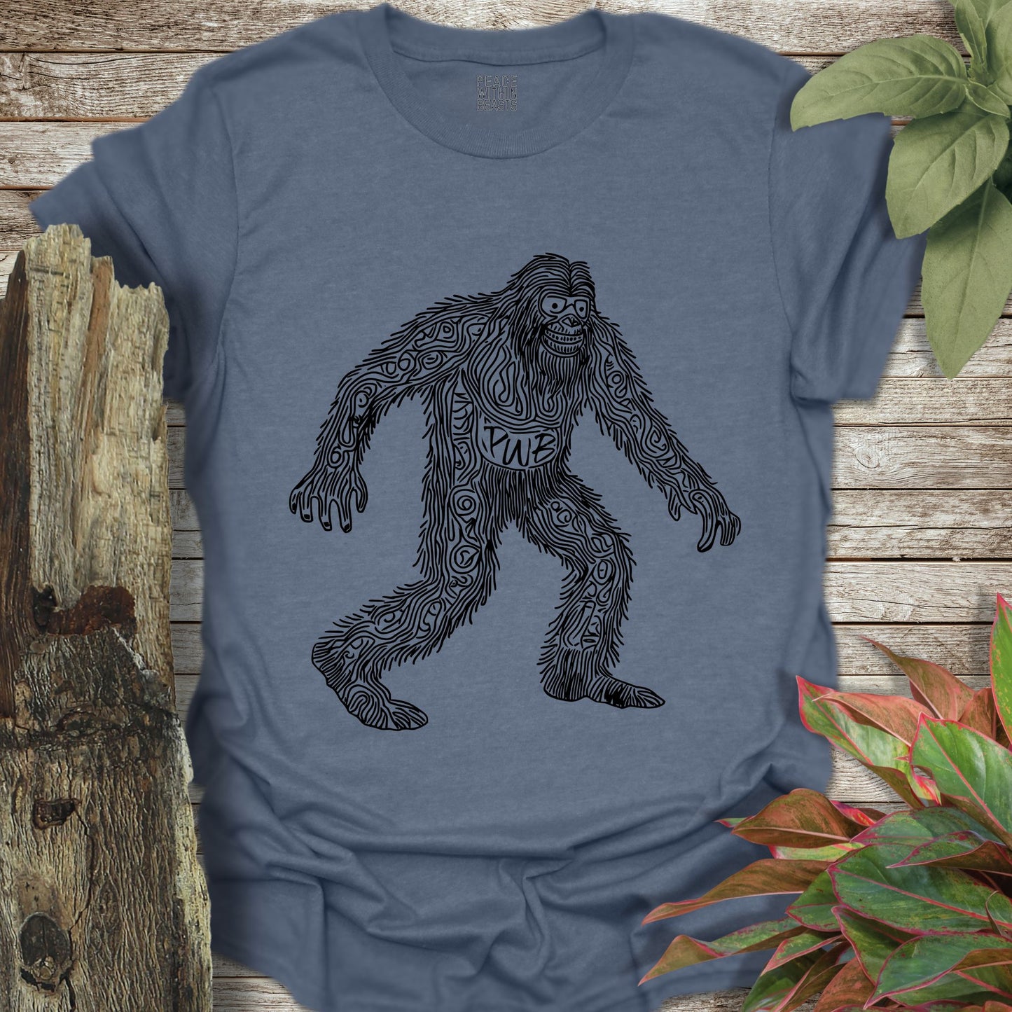 Bigfoot Cave Drawing T-Shirt