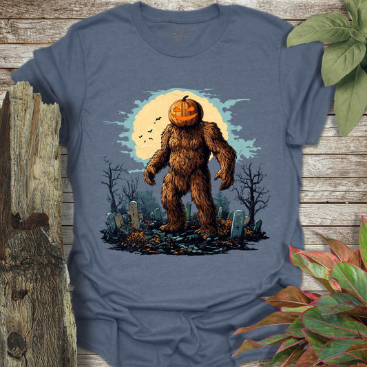 Bigfoot Pumpkin Head T-Shirt