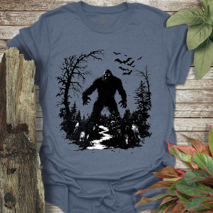 Bigfoot Spooky Silhouette T-Shirt