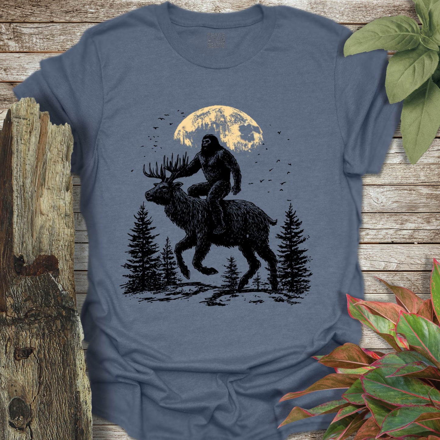 Bigfoot Reindeer Mount T-Shirt