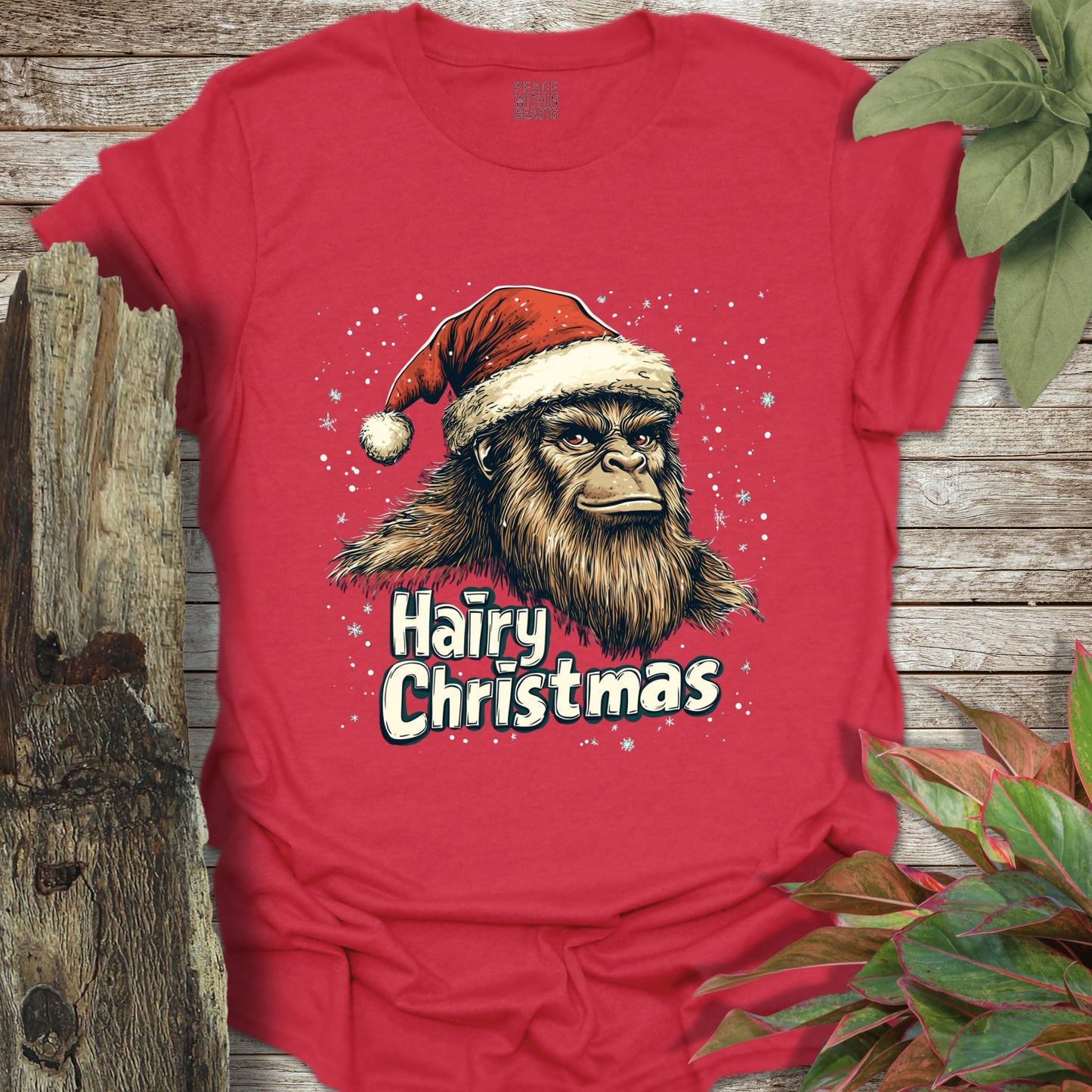 Bigfoot Hairy Christmas T-Shirt