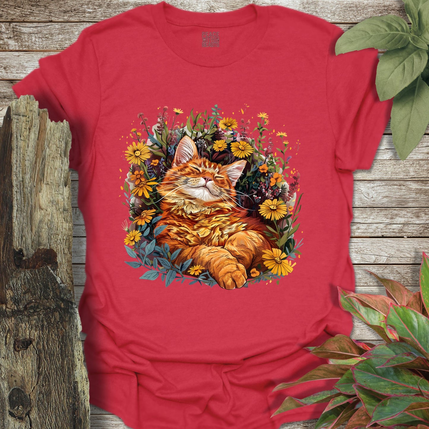 Wildflower Cat T-Shirt