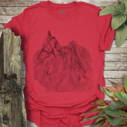 Topographical Mountain T-Shirt