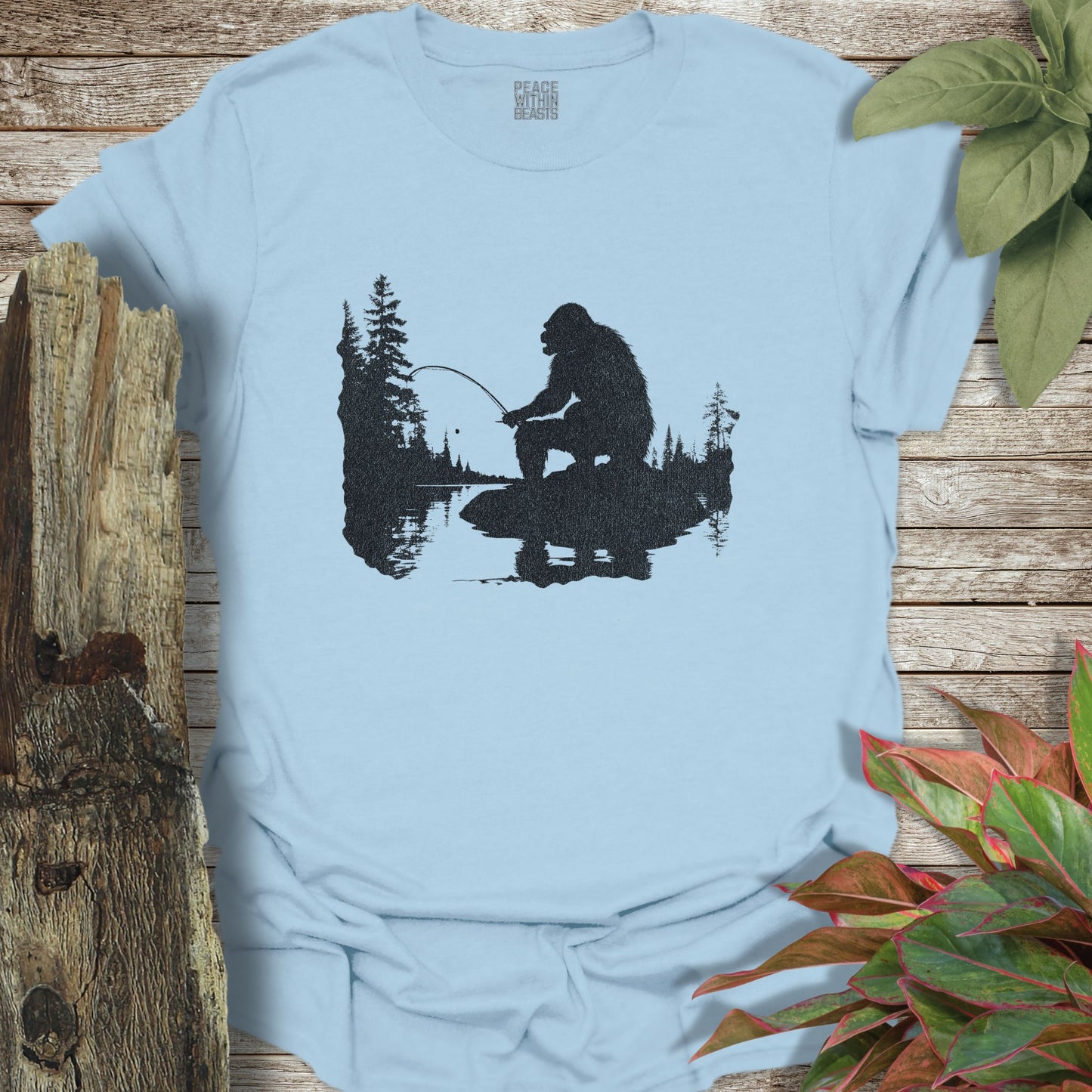 Bigfoot Fishing T-Shirt