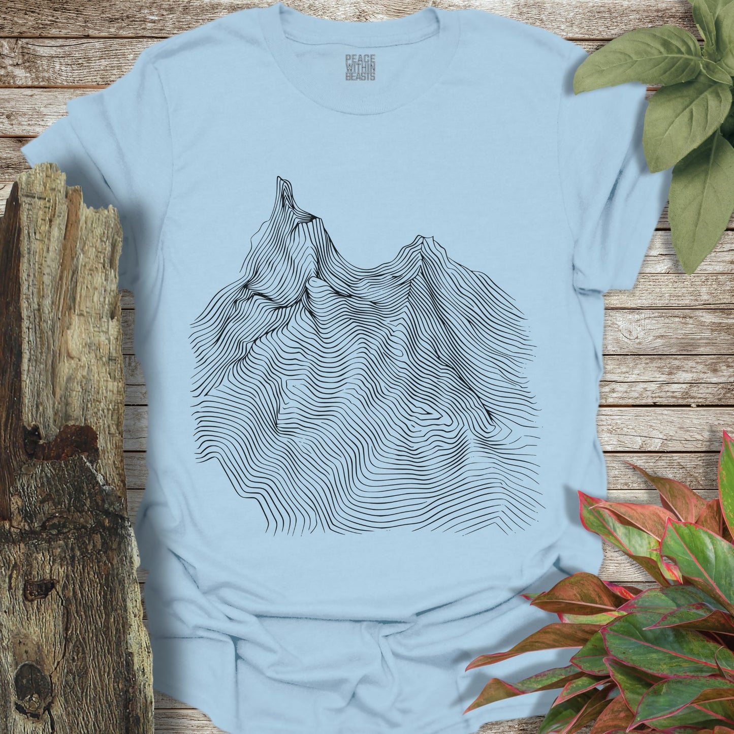 Topographical Mountain T-Shirt