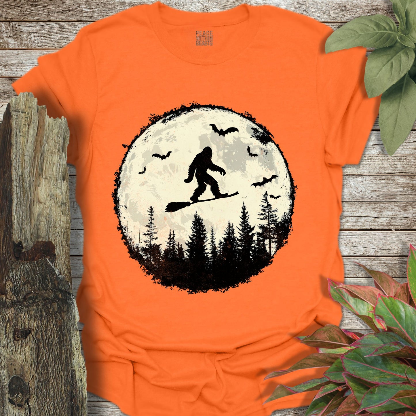 Bigfoot Broom Stick T-Shirt