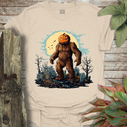 Bigfoot Pumpkin Head T-Shirt
