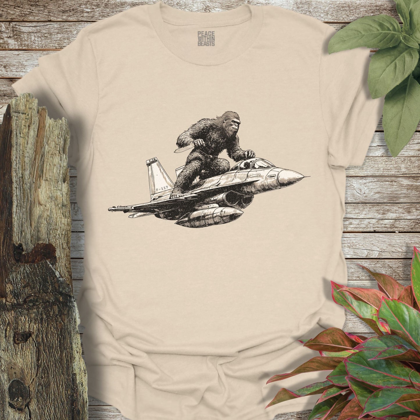 Bigfoot Fighter Jet T-Shirt
