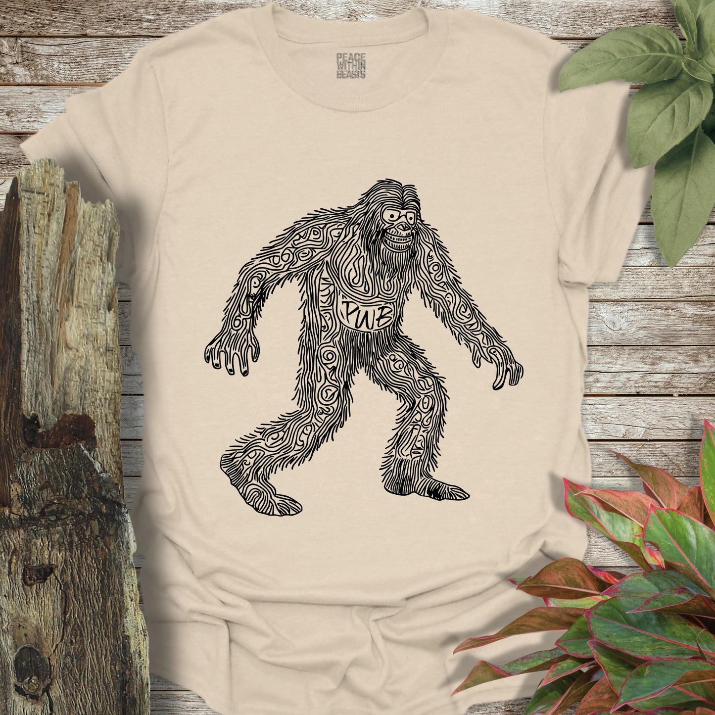 Bigfoot Cave Drawing T-Shirt