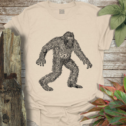 Bigfoot Cave Drawing T-Shirt