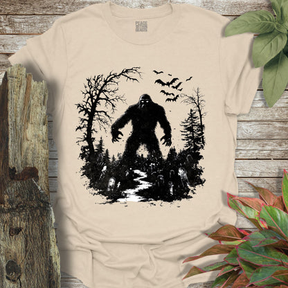 Bigfoot Spooky Silhouette T-Shirt
