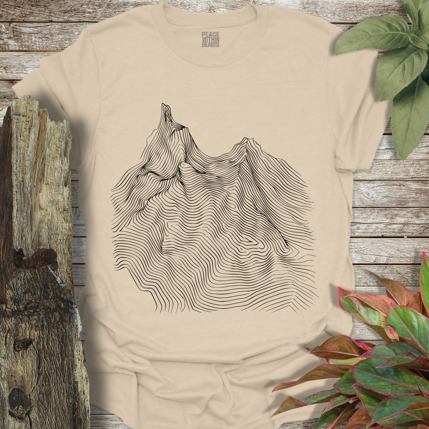 Topographical Mountain T-Shirt