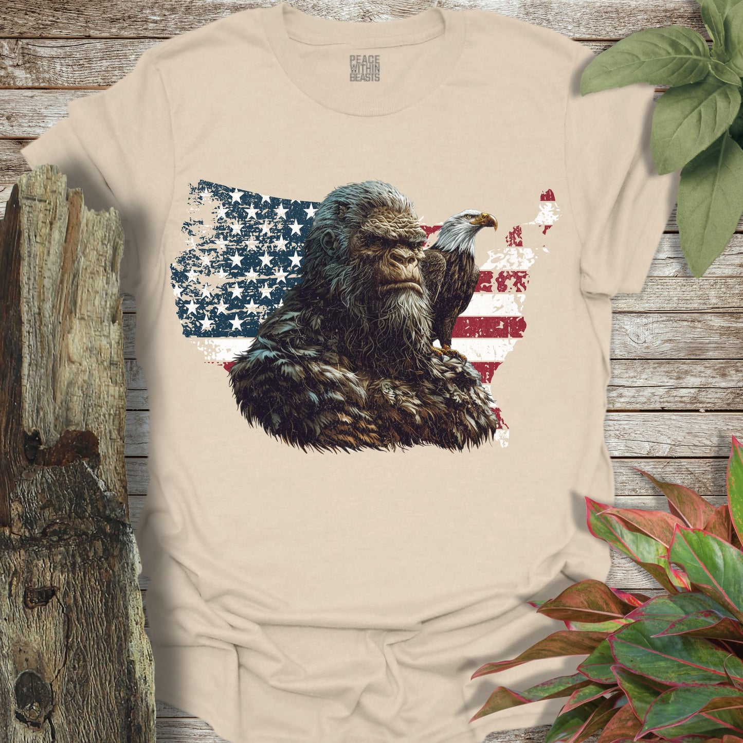 Bigfoot Bald EagleT-Shirt