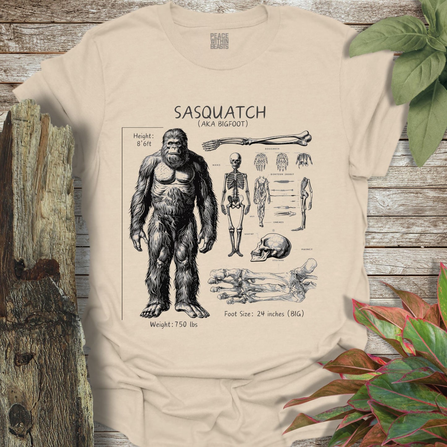 Bigfoot Anatomy T-Shirt