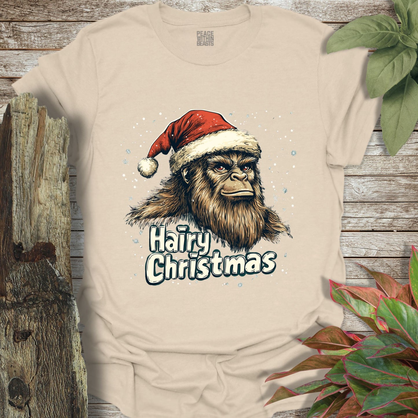 Bigfoot Hairy Christmas T-Shirt