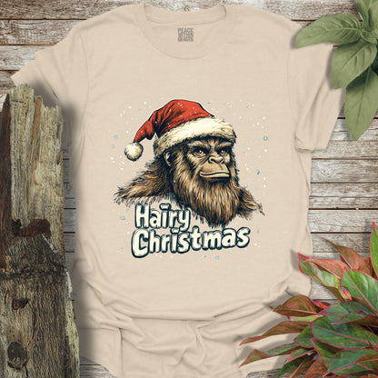 Bigfoot Hairy Christmas T-Shirt