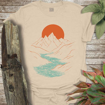 Negative Space Mountain Range T-Shirt