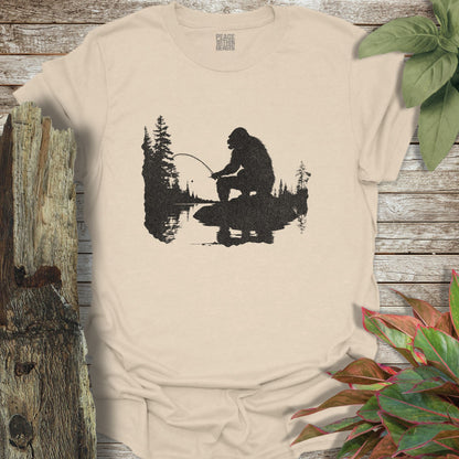 Bigfoot Fishing T-Shirt